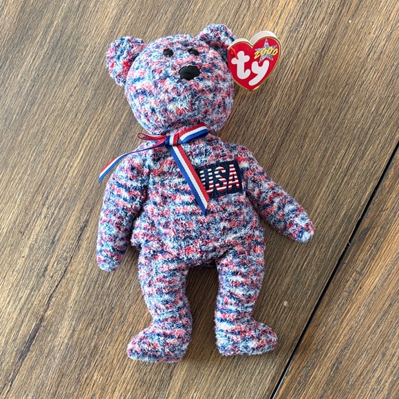“USA” TY Beanie Babies WITH ERRORS Retired RARE 2000 - Picture 1 of 7